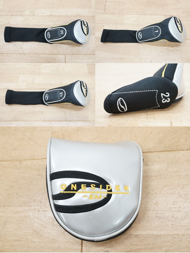 前ダ：【つるやゴルフ】ワンサイダー EM フレックス SR ゴルフクラブセット 12本 キャディバッグ カバー メンズ ★送料無料★_画像9