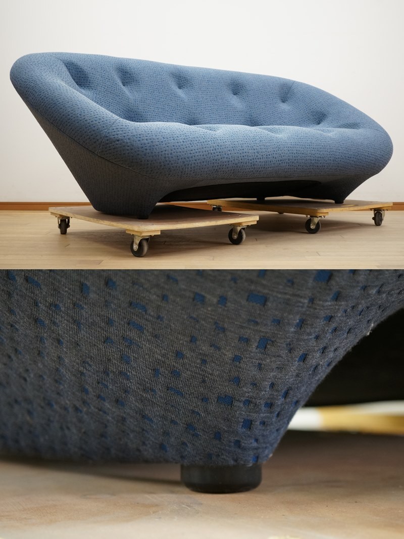 東ハ:【ligne roset/リーン・ロゼ】ROSEPLOUM ロゼプルム 2P ソファ 幅約204㎝ 2人掛け 二人掛け デザイナーズ家具 リビング家具 _画像6