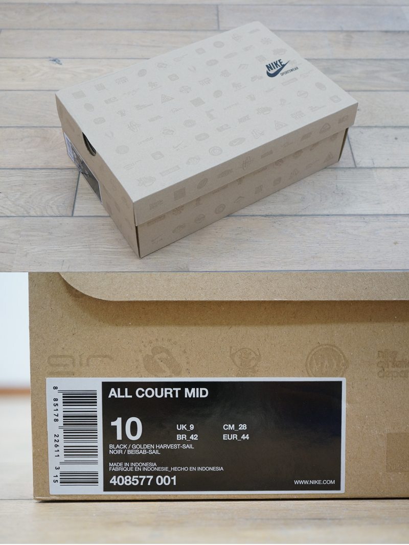 東ハ:未使用【NIKE×STUSSY】ナイキ×ステューシー ALL COURT MID オールコート ミッド 28.0㎝ 408577-001 コラボモデル ★送料無料★_画像10