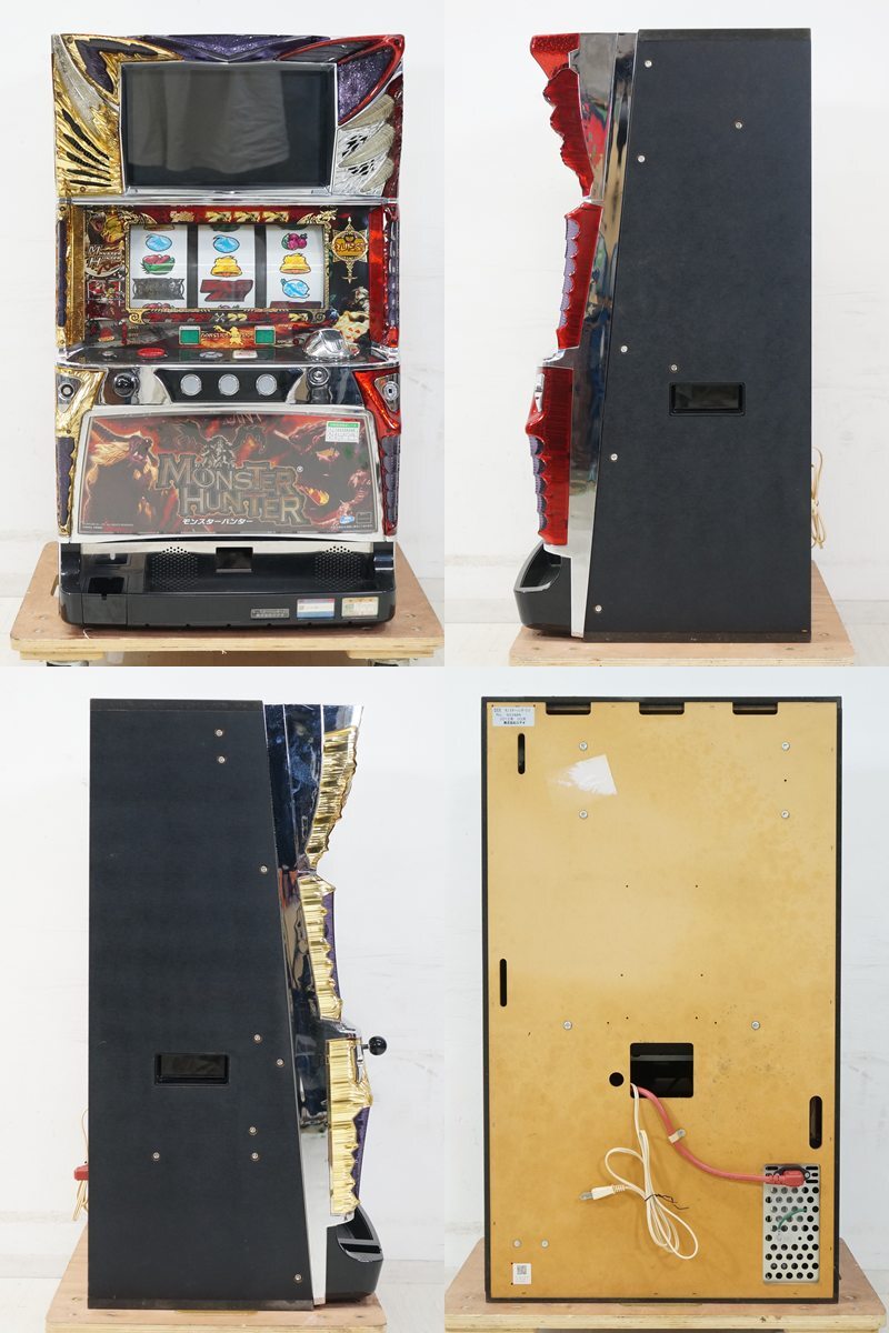 東ハ:【ロデオ】MONSTER HUNTER モンスターハンターZS パチスロ実機 コイン不要機 ドアキー＆設定キー スロット台 メダル不要台_画像2