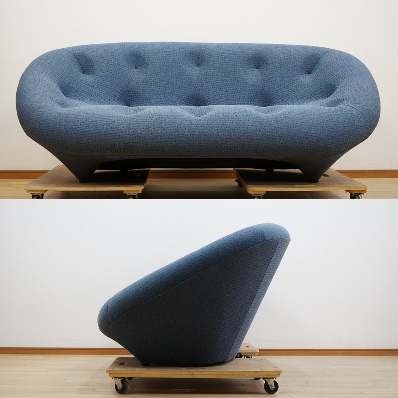 東ハ:【ligne roset/リーン・ロゼ】ROSEPLOUM ロゼプルム 2P ソファ 幅約204㎝ 2人掛け 二人掛け デザイナーズ家具 リビング家具 _画像2
