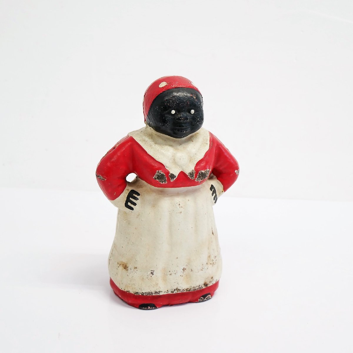 1930's アメリカ ヴィンテージ ジェミマおばさん 鉄制 貯金箱 / Aunt Jemima 置物 オブジェ 飾り #506-328-214