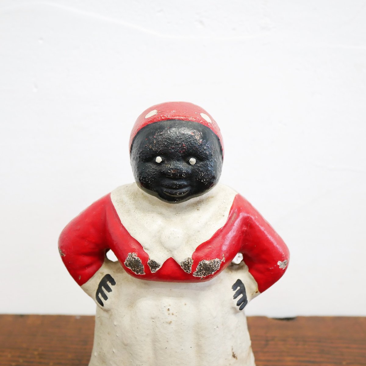 1930's アメリカ ヴィンテージ ジェミマおばさん 鉄制 貯金箱 / Aunt Jemima 置物 オブジェ 飾り #506-328-214