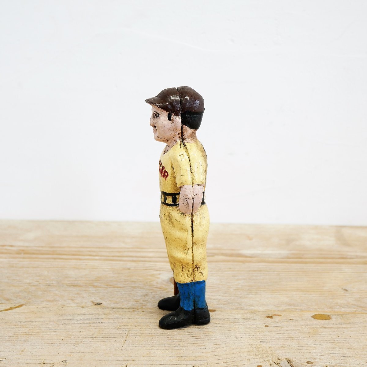 U.S. ヴィンテージ 鋳物制オブジェ 野球 SLUGGER / 鉄 Cast Iron キャストアイロン 貯金箱 バンク 置物 #506-039-530