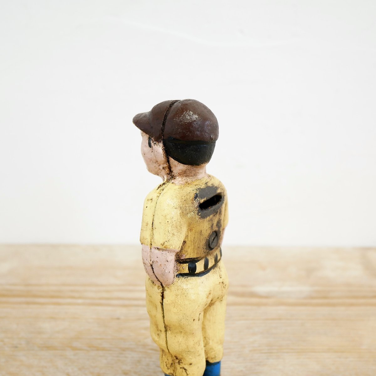 U.S. ヴィンテージ 鋳物制オブジェ 野球 SLUGGER / 鉄 Cast Iron キャストアイロン 貯金箱 バンク 置物 #506-039-530