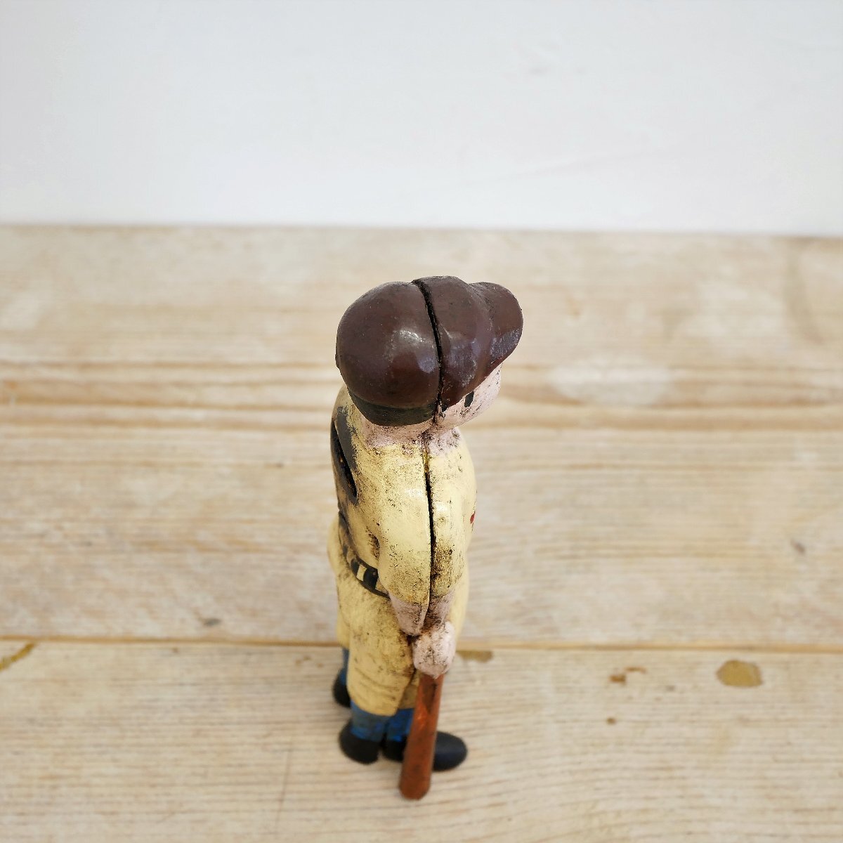 U.S. ヴィンテージ 鋳物制オブジェ 野球 SLUGGER / 鉄 Cast Iron キャストアイロン 貯金箱 バンク 置物 #506-039-530