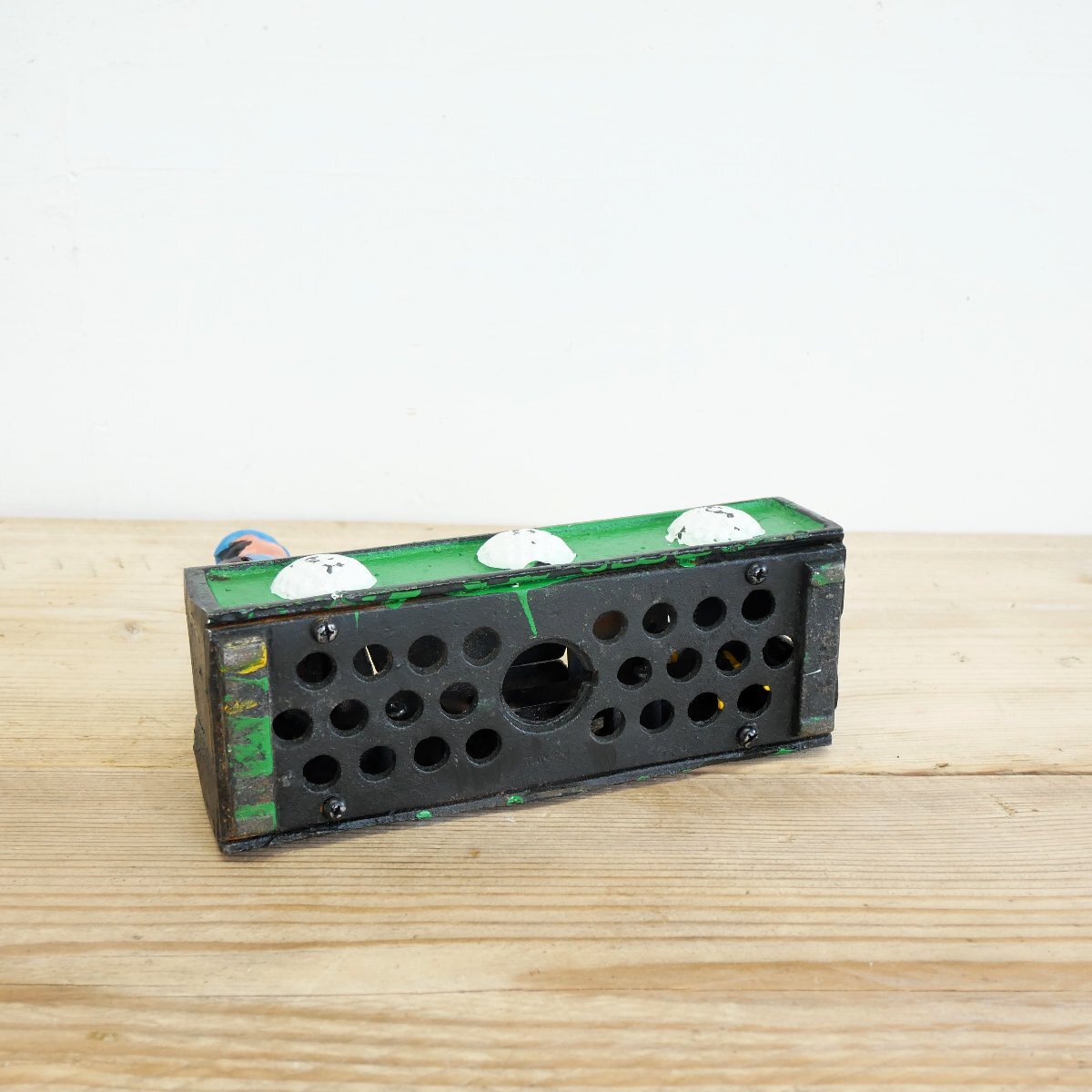 アメリカ ヴィンテージ 貯金箱 ジャンク品 / 鋳鉄制 コインバンク ゴルフ バーディパット バネ式 #510-10-242-400