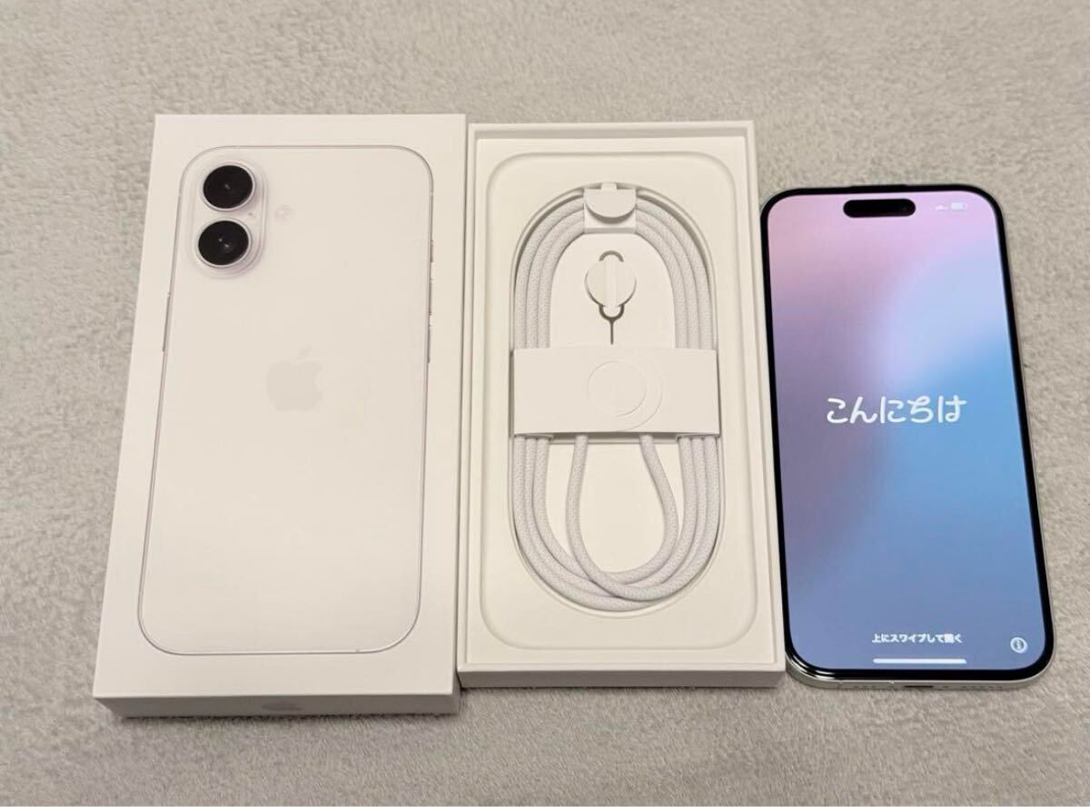iPhone16 白 256GB SIM フリー 箱、充電器付 iPhone16 白 256GB SIM フリー 箱、充電器付(iPhone)｜売買され
