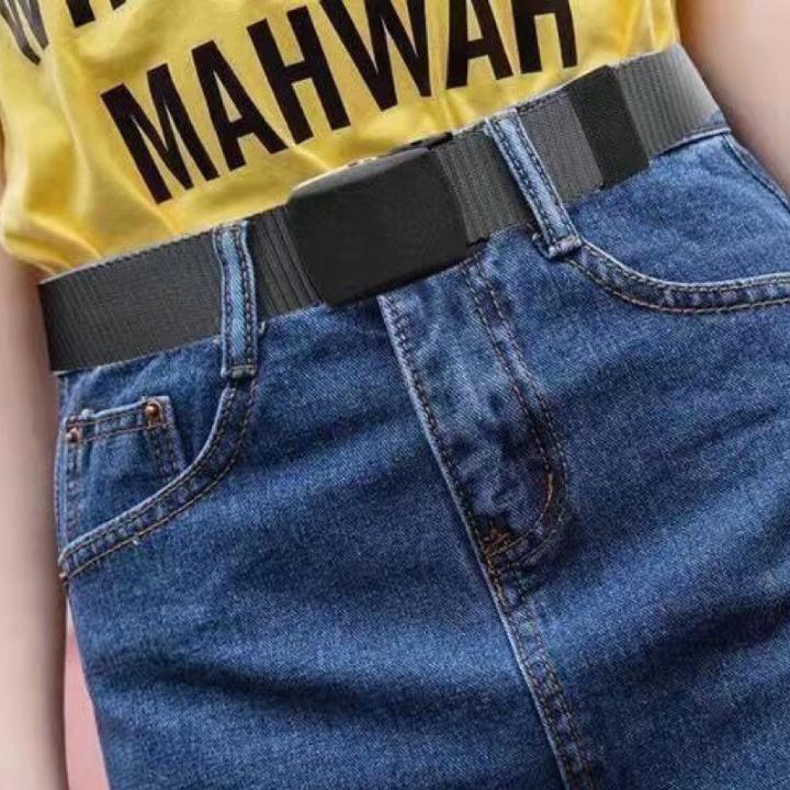 ナイロンベルト 　ブルー　ベージュ 穴なし 無段階調整 メンズ レディース 青黄_画像4