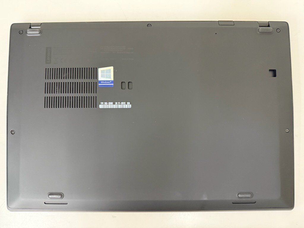 【UEFI起動確認／中古】ThinkPad X1 Carbon [TYPE 20KG-S20H00] (Core i5-8250U, RAM8GB, SSD無し) 本體のみ(ACアダプタ無し)●涂裝面劣化