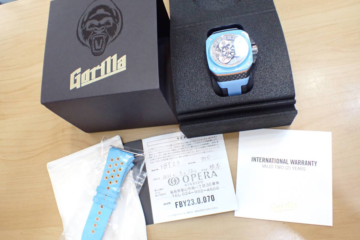 美品/正規(guī) 定価約85萬 ◆ゴリラウォッチ/Gorilla ドリフト ミラージュ ◆ Ref.FBY23.0 世界250本限定　自動巻きメンズ腕時計