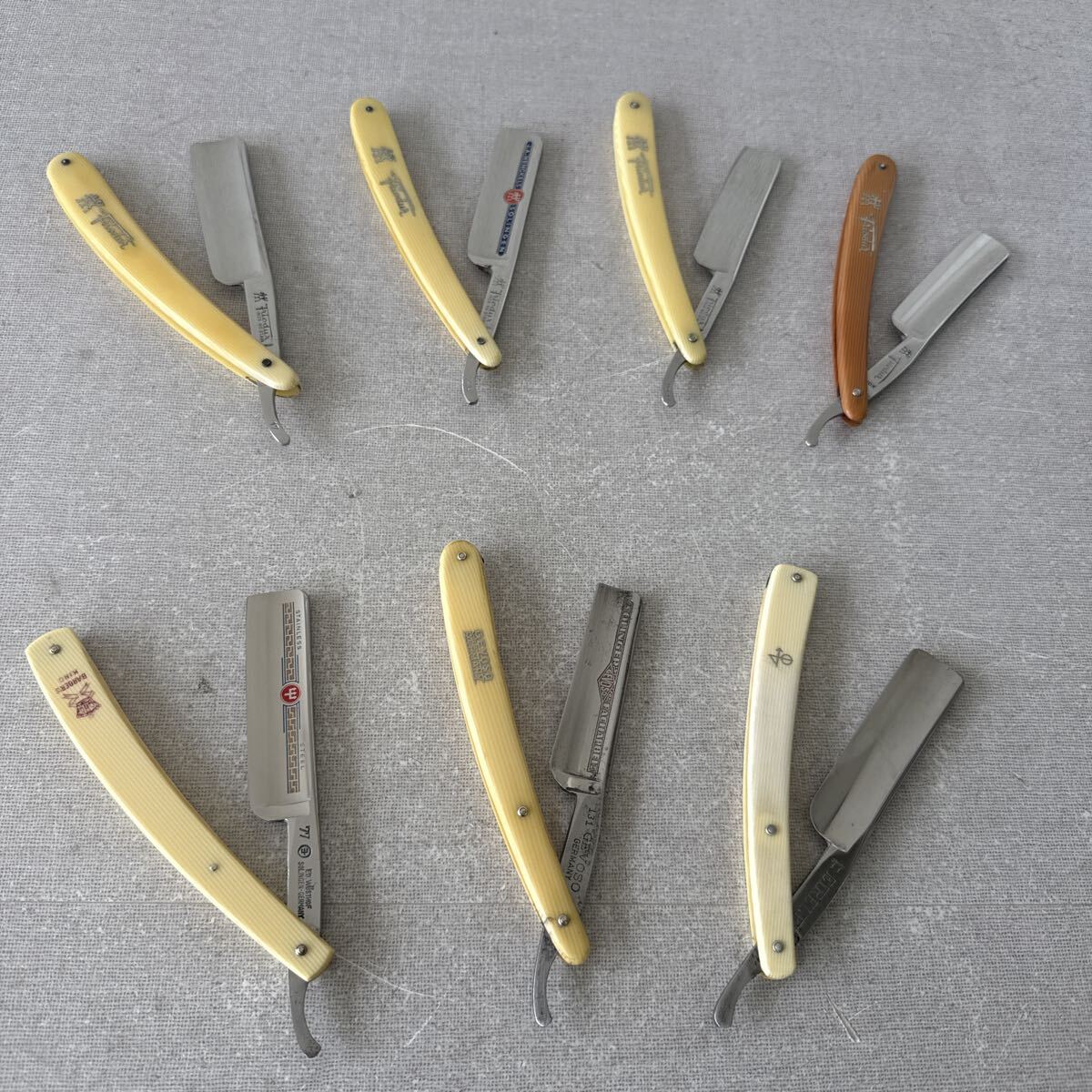 理容☆西洋剃刀☆希少☆HENCKELS☆すべてSOLINGEN☆プレミア☆大刃☆他7本まとめて！美品