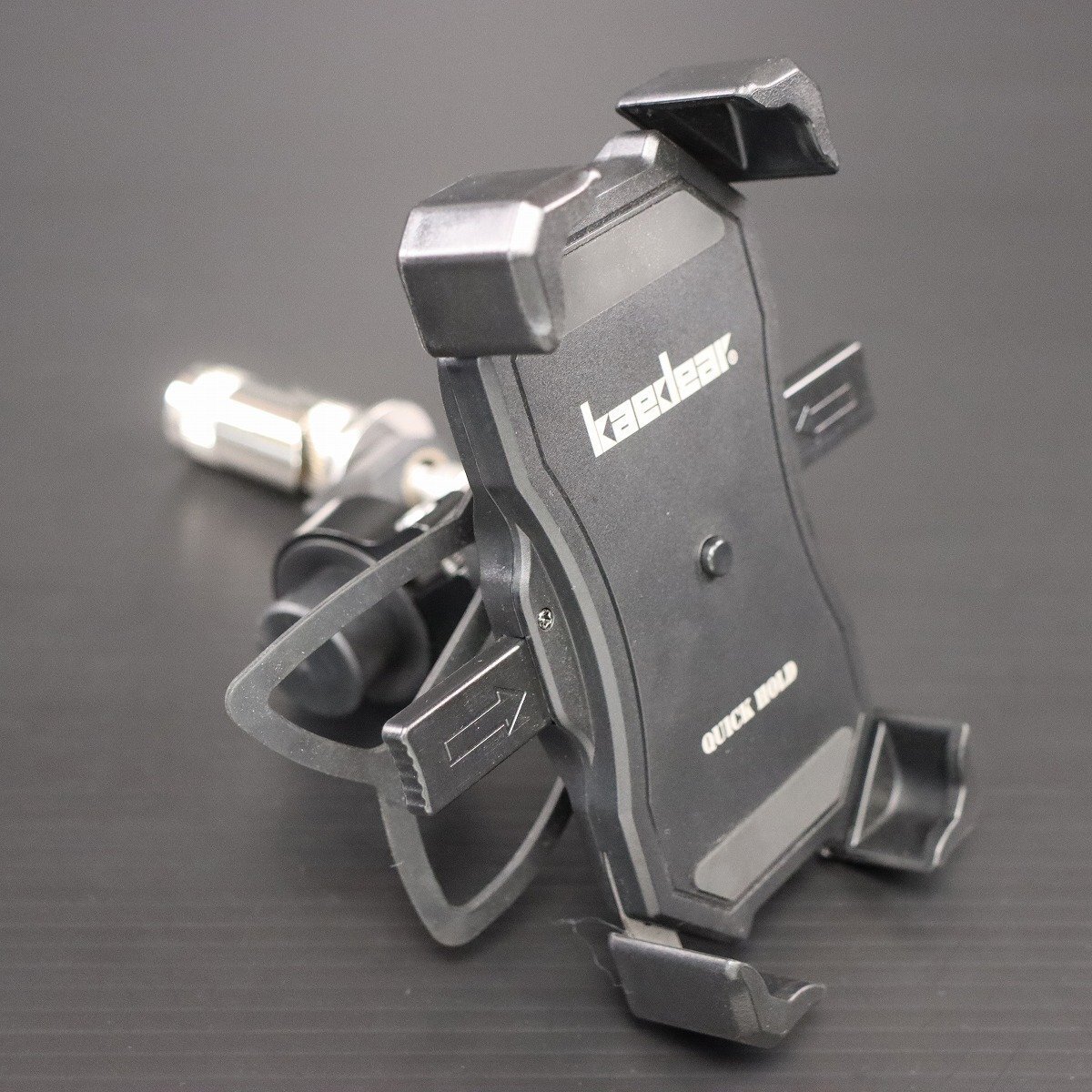 激安！KAEDEAR/カエディア制スマートフォンホルダー/クイックホールド KDR-M11C！ステムホールアタッチメント付き