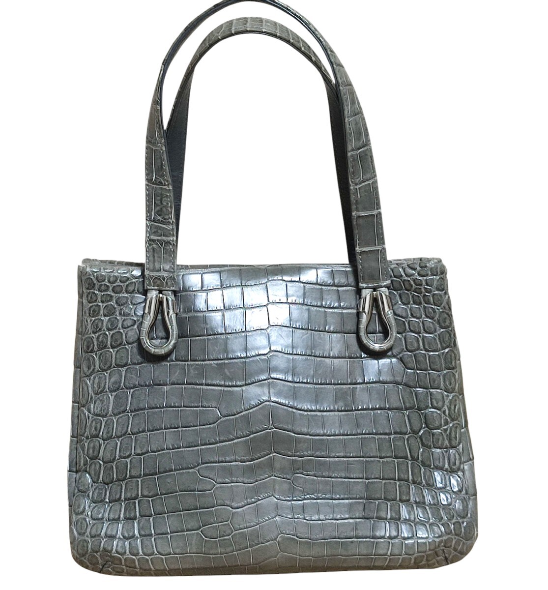 BAGFAN クロコダイル　JRA ワニ革　トートバッグ　ハンドバッグ BAGFAN クロコダイル JRA ワニ革 トートバッグ ハンドバッグ