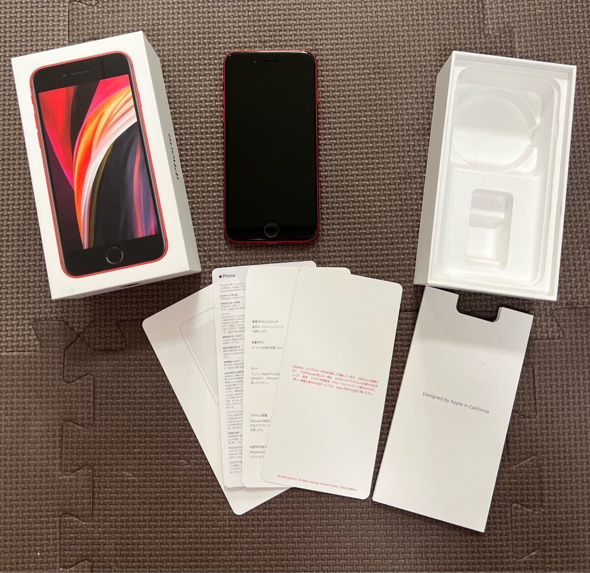 iPhone SE2 SE第2世代 128GB RED 赤 レッド SIMロック無し 本体 美品