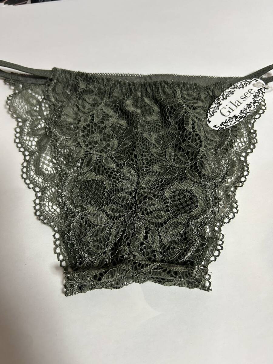 ブラジャーショーツセット 安い 三角ブラジャー ハーフバック パンツ インナー 下着 ゴージャス総レース お得品在庫セール M_画像3