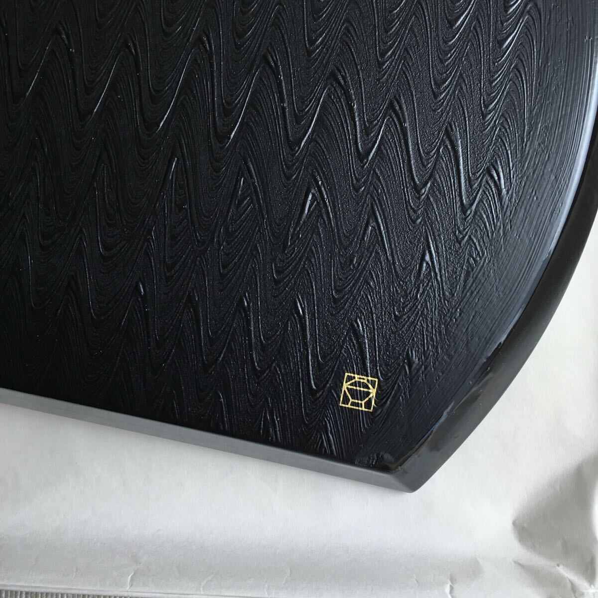 漆器宮内庁御用達山田平安堂 白檀もてなし盆 塗物Japan_画像4