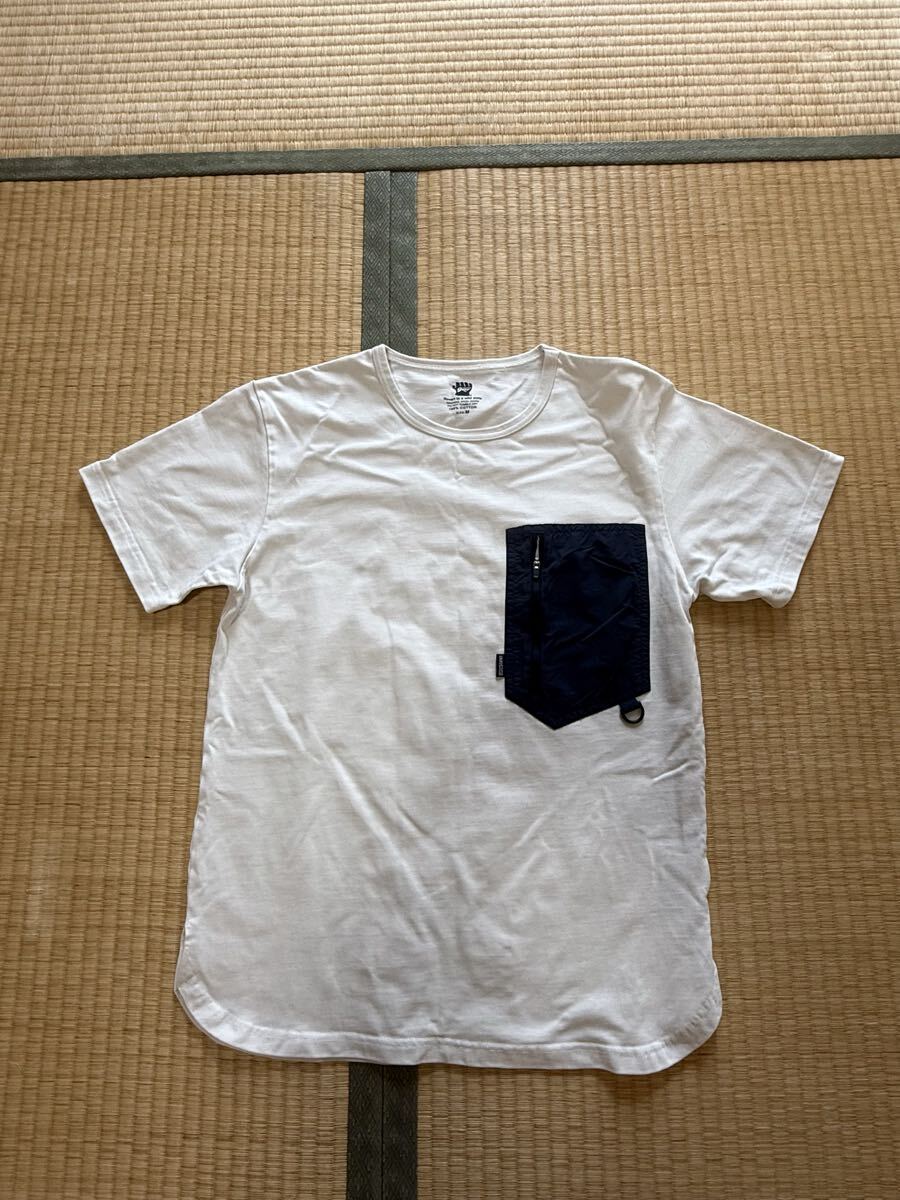 良品Grip Swany グリップスワニー 半袖Tシャツ ギアポケットMサイズ アウトドア キャンプ ホワイト