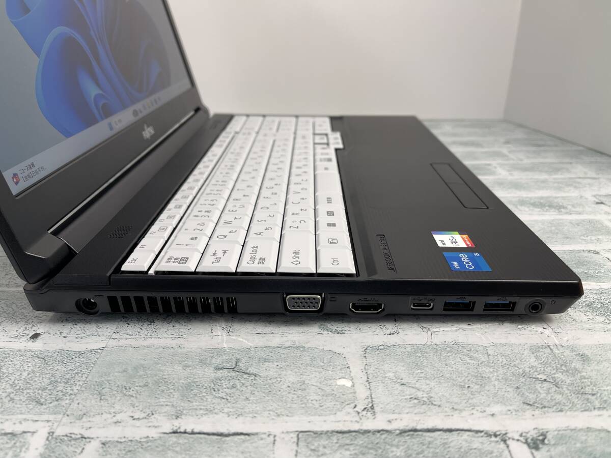 富士通 LIFEBOOK A5513/RX 2024年10月発表モデル Intel Core i5-1335U メモリ16GB+SSD256GB+DVD 顔認証 15.6型FHD Win11 送料無料 N7J1116_画像5