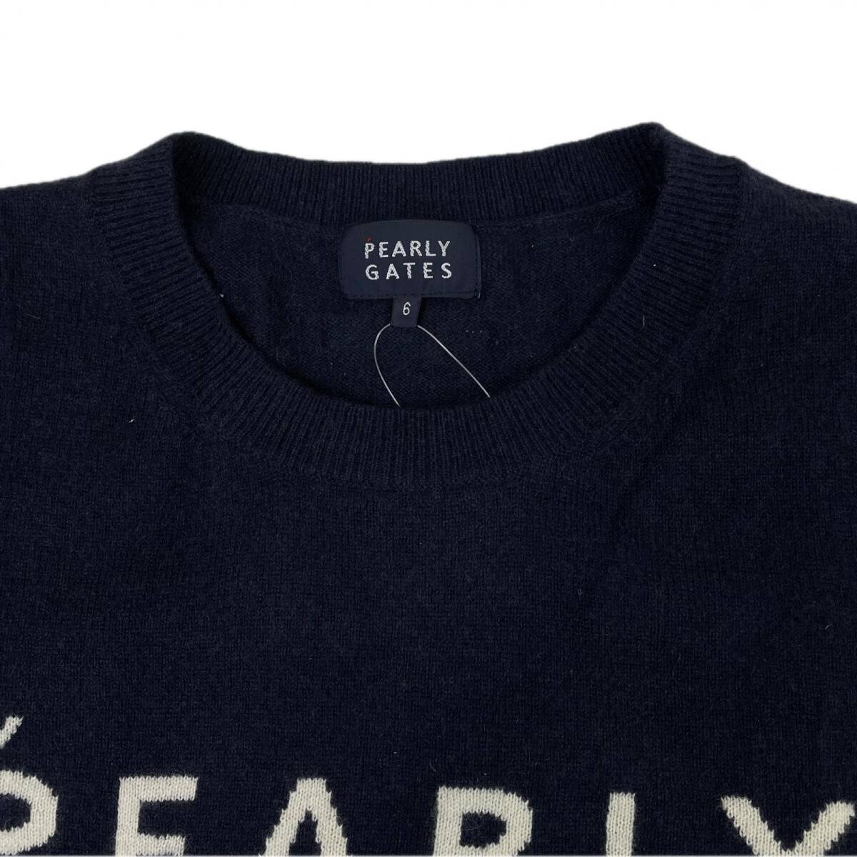 状態確認用 coco 中古 パーリーゲイツ メンズ ニット 6(LL) 紺 ネイビー 長袖