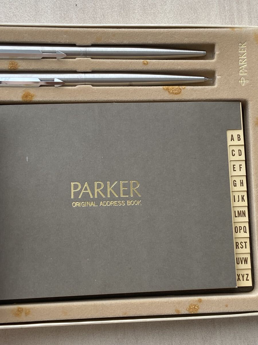 9.24.25 PARKER ORIGINAL ADDRESS BOOK ボールペン　シャーペンセット　未使用保管品　ネコポス　made In USA お110