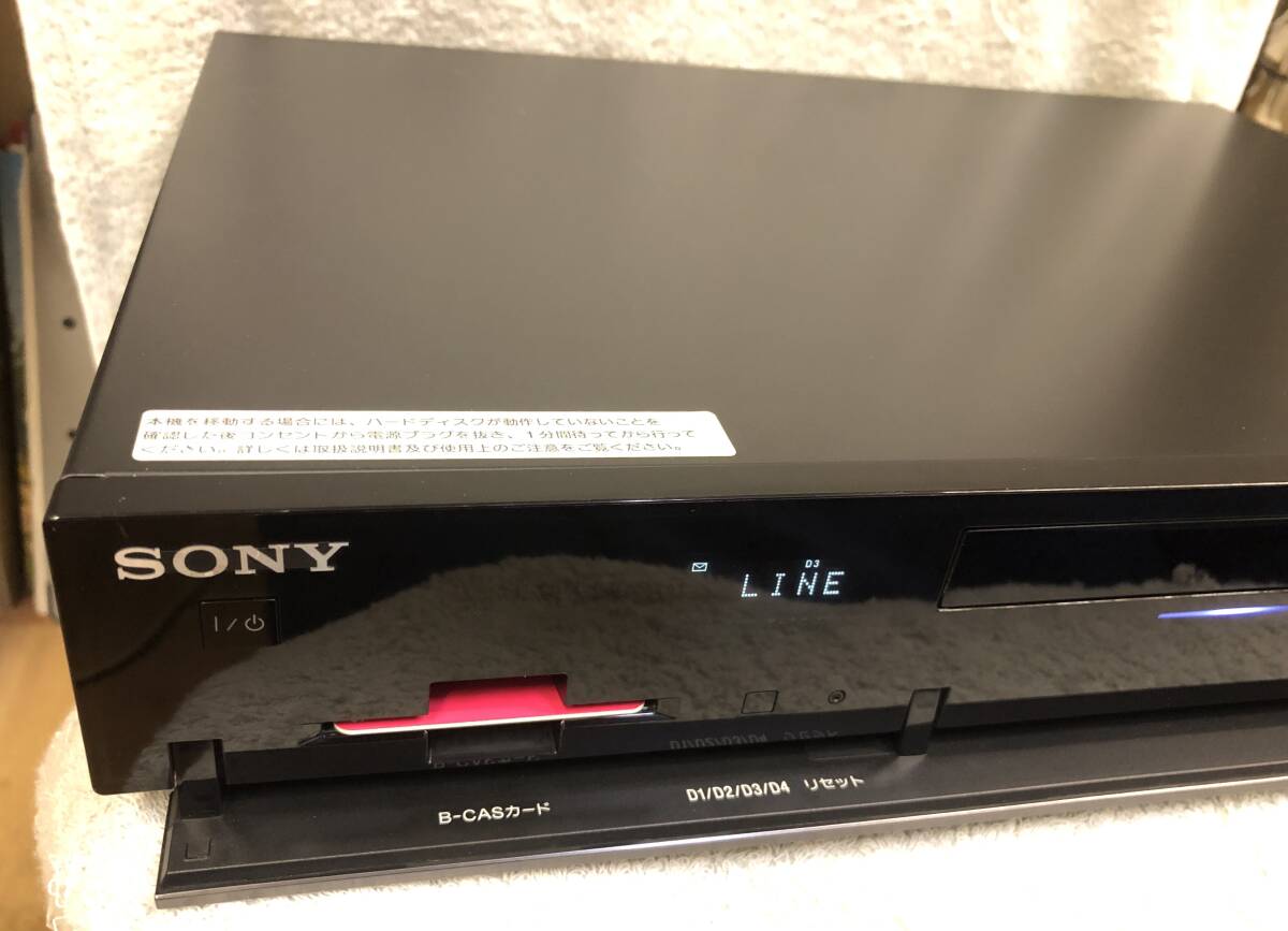 SONY/ソニー BDレコーダー BDZ-RS15 HDD初期化済み_画像3