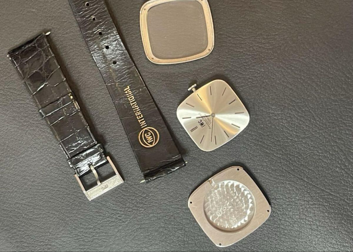 超希少　オリジナル　ダブルネーム　シャフハウゼンIWC/メンズ腕時計 金無垢750_画像8