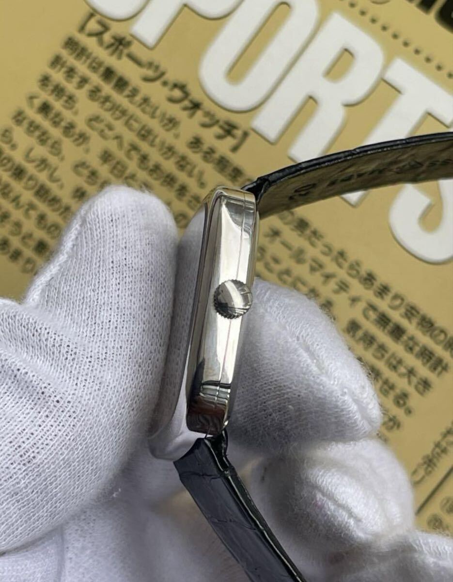 超希少　オリジナル　ダブルネーム　シャフハウゼンIWC/メンズ腕時計 金無垢750_画像4