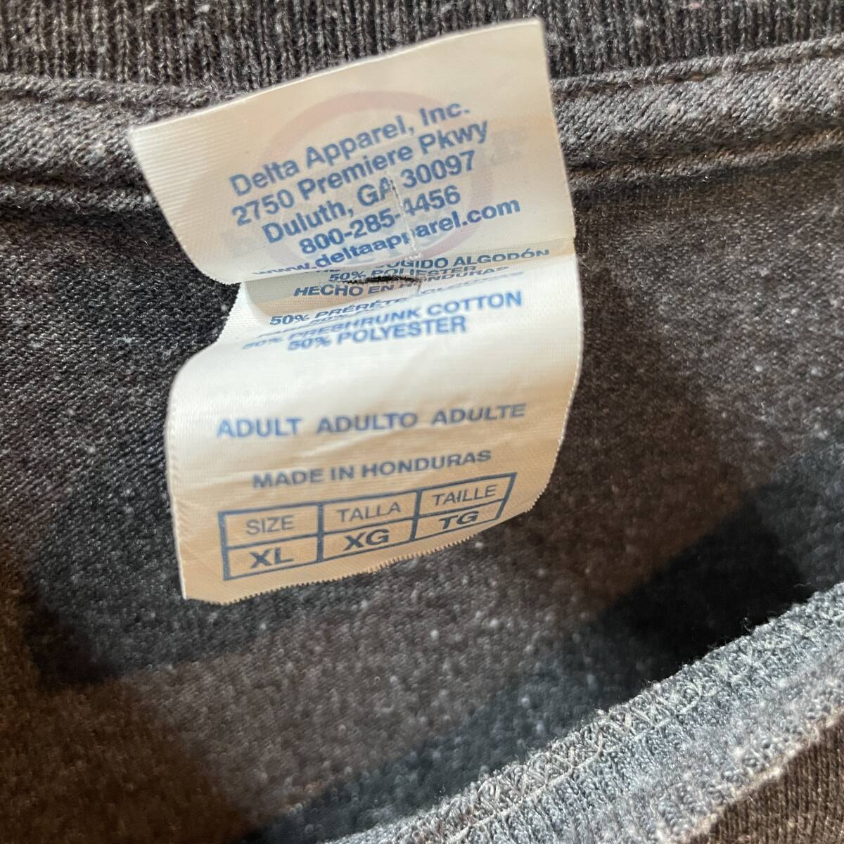 USA 古着 ロイヤルカリビアンインターナショナル 米国船会社 企業系 Tシャツ チャコール クルーネック メンズXL BA2518_画像8