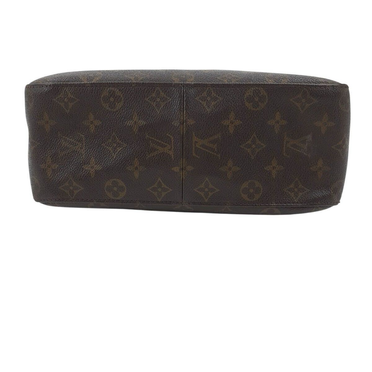 1円?　LOUIS VUITTON ルイヴィトン M51145 モノグラム ルーピングGM ワンハンドル ハンドバッグ ワンショルダー　ブラウン