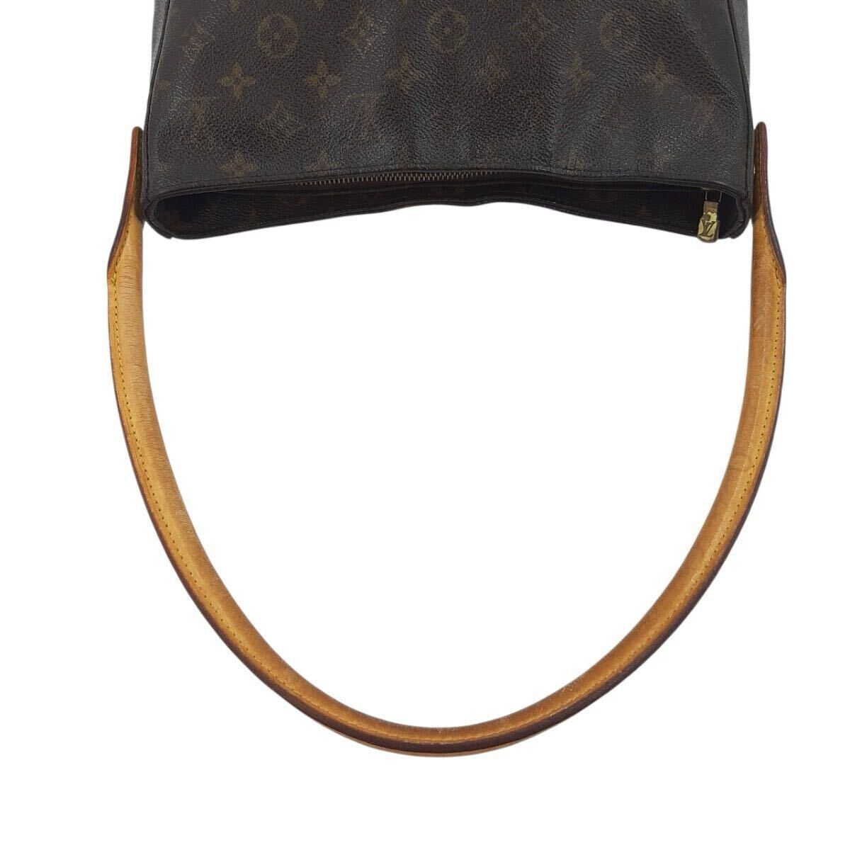 1円?　LOUIS VUITTON ルイヴィトン M51145 モノグラム ルーピングGM ワンハンドル ハンドバッグ ワンショルダー　ブラウン