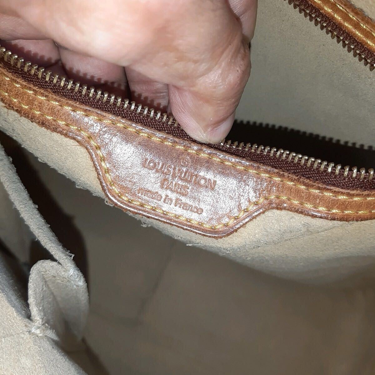 1円?　LOUIS VUITTON ルイヴィトン M51145 モノグラム ルーピングGM ワンハンドル ハンドバッグ ワンショルダー　ブラウン