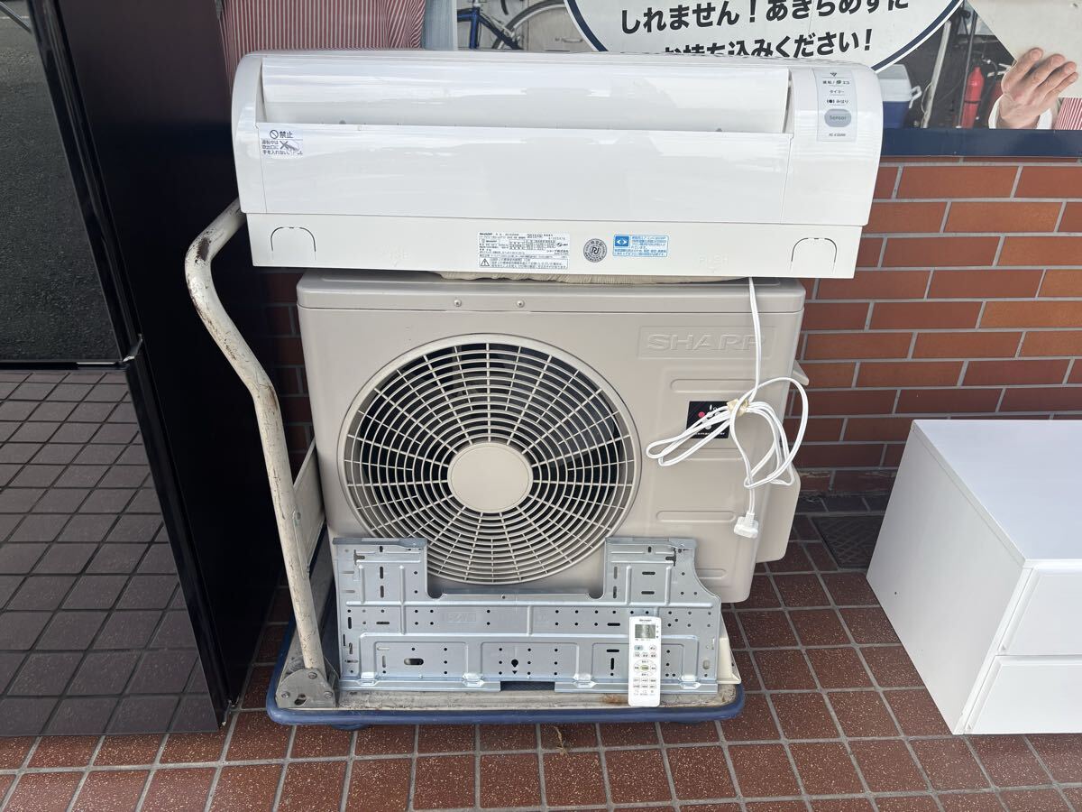 【KA133】SHARP シャープ ルームエアコン AC-E22AW 2015年製 リモコン付き 中古現状品※発送:家財便A・Bランク・直接引取大歓迎!!