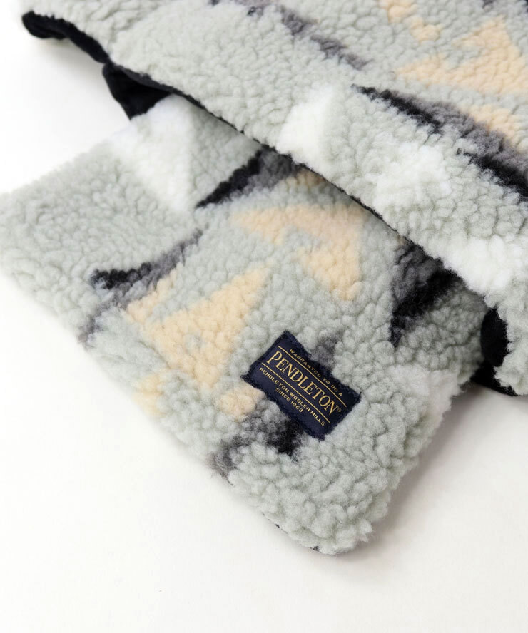 <グレー>PENDLETON ペンドルトン ボアマフラー PDT-000-253023 防寒 BOA MUFFLER ボア ファー 防寒_画像4