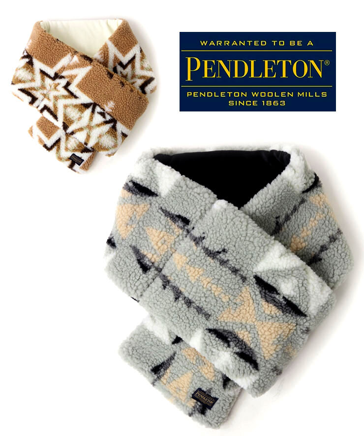 <グレー>PENDLETON ペンドルトン ボアマフラー PDT-000-253023 防寒 BOA MUFFLER ボア ファー 防寒_画像7