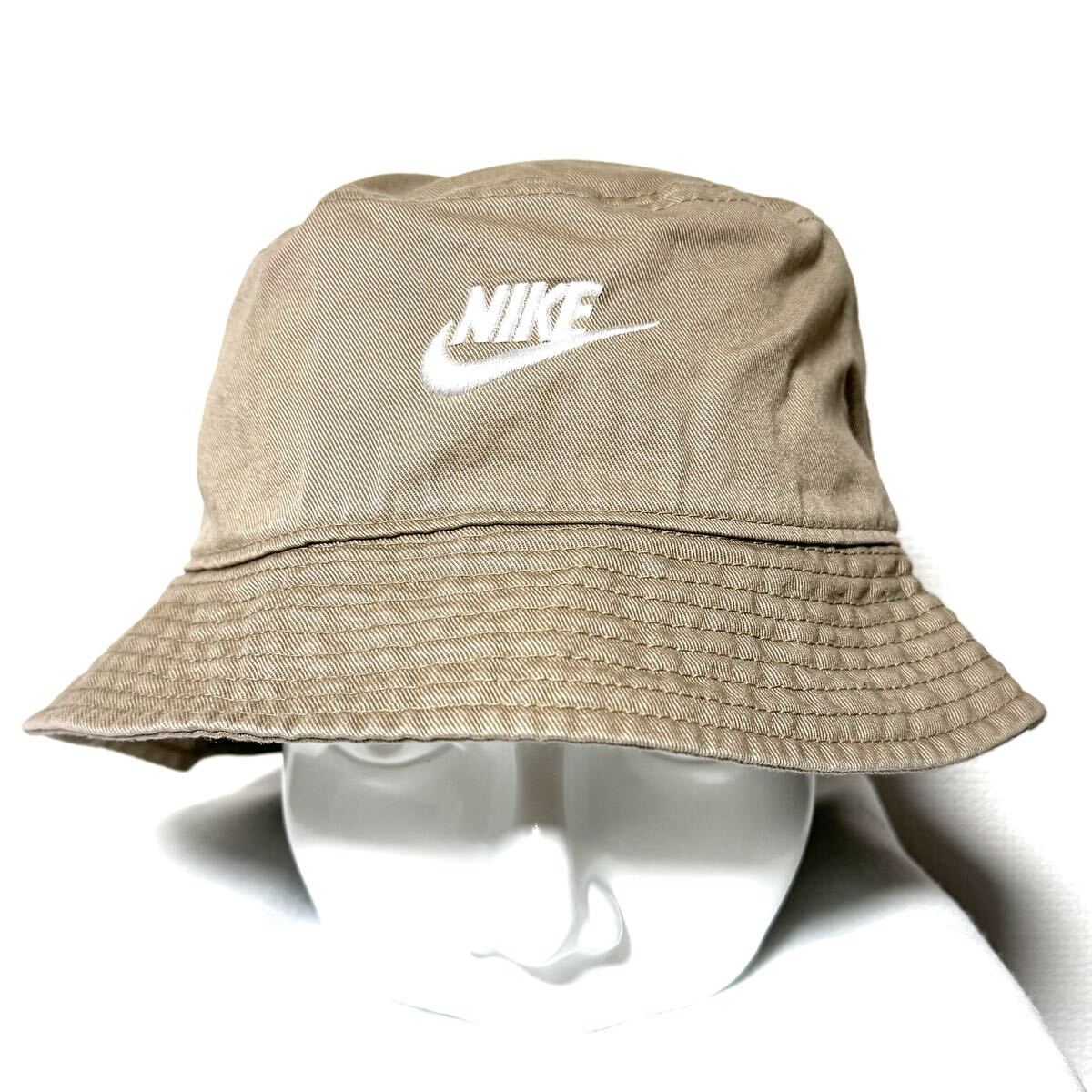 【新品未使用】NIKEバケハ　Ｍサイズ　57cm　ナイキハット　ベージュ　男女兼用 ハット_画像4
