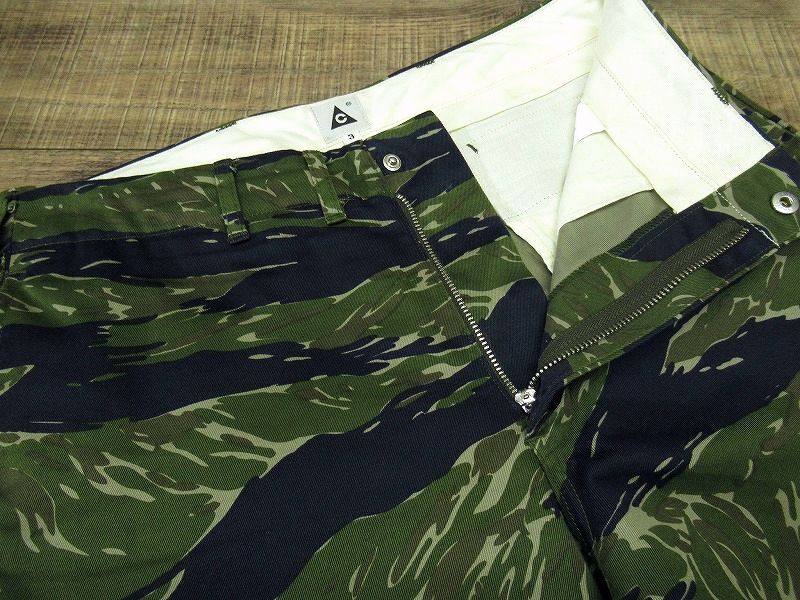 送無 希少 美品 THE Mongolian Choppsss THE モンゴリアンチョップス ボンタンスリム ボンスリ タイガーカモ テーパード スリム パンツ 3 L_画像6