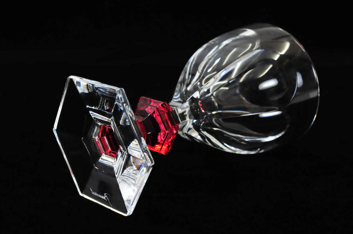Baccarat バカラ アルクール（レッド） ワイングラス クリスタル 高さ：16㎝ ※箱無し 硝子 ゴブレット 03109018-1
