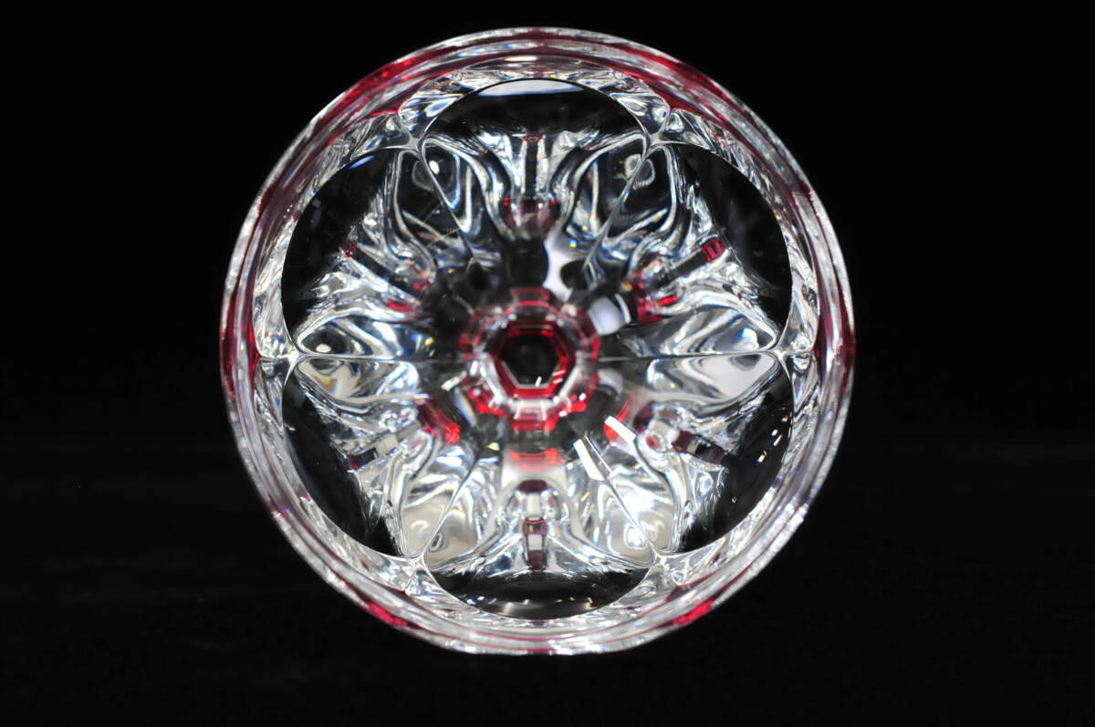Baccarat バカラ アルクール（レッド） ワイングラス クリスタル 高さ：16㎝ ※箱無し 硝子 ゴブレット 03109018-1