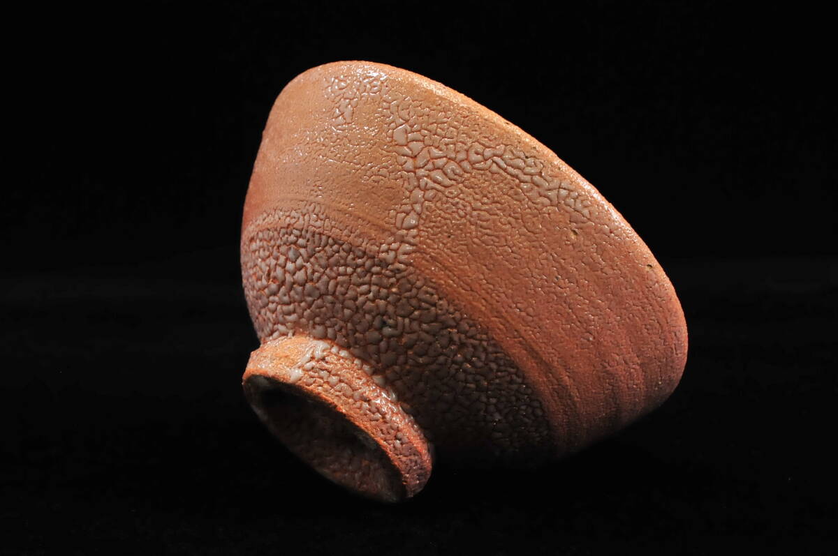 【真作】　徳沢守俊　須江窯　『唐津 茶碗』　久田宗也 尋牛斎 共箱　茶道具　抹茶碗　03309004-3