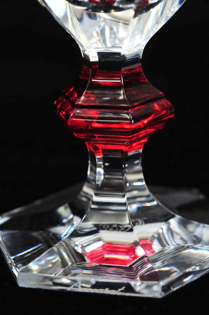 Baccarat バカラ アルクール（レッド） ワイングラス クリスタル 高さ：16㎝ ※箱無し 硝子 ゴブレット 03109018-1