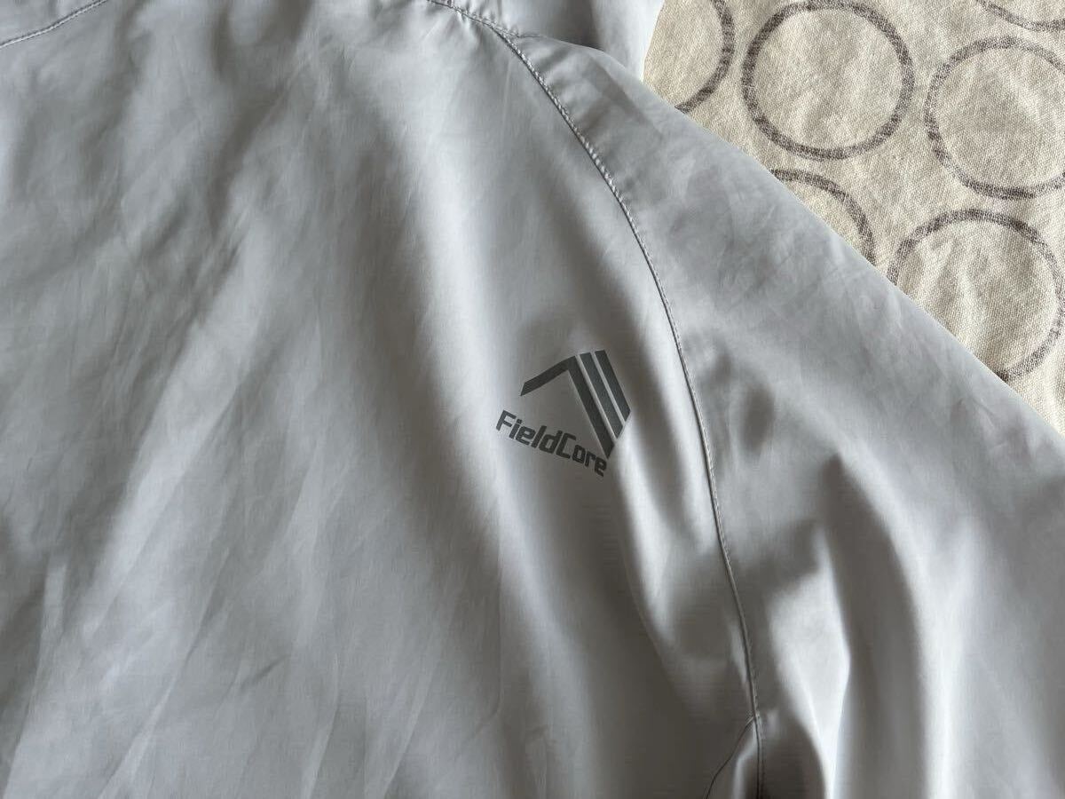 Field Core 軽量撥水加工薄手長袖メンズジップアップパーカM ライトグレー ワークマン_画像8