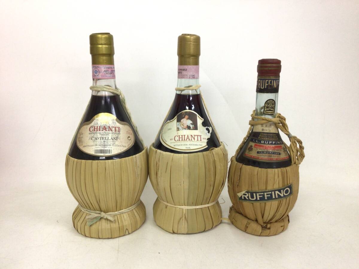 イタリアワイン キャンティ 3本セット 750ml ?14% 仕入前保管狀態(tài)不明 ジャンク 重量番號(hào):5(L-11)