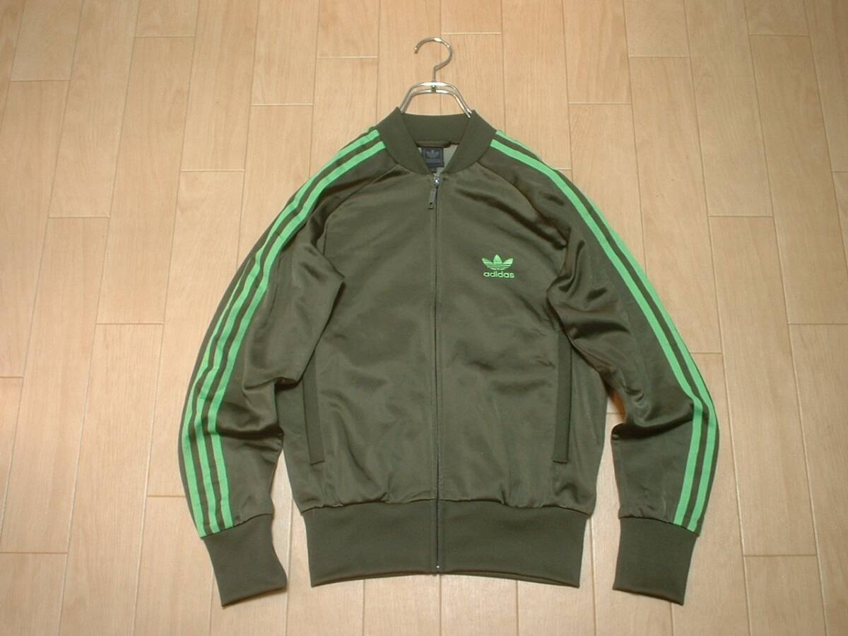 ADIDASジャージトップ美品Sカーキ緑グリーン正規オールド