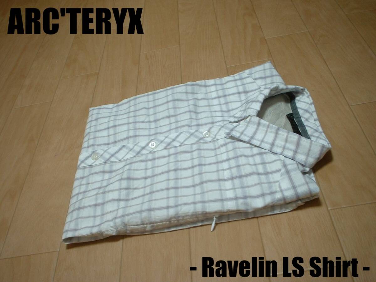 売り切りARC'TERYXラベリンロングスリーブシャツ長(zhǎng)袖M正規(guī)16986アークテリクスARCTERYX Ravelin Shirt LS MEN'Sジップポケット恐竜刺繍