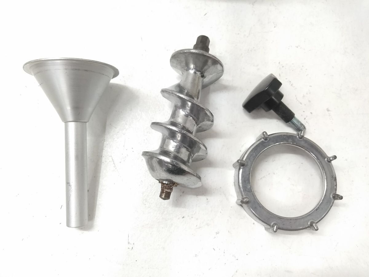 ◆ 動作品 Veritasベリタス ミートチョッパーS10 家庭用 業(yè)務用 調理器具 挽肉 ミンチ 肉挽き すり身 味噌 付屬品付き 0916-308B @100◆