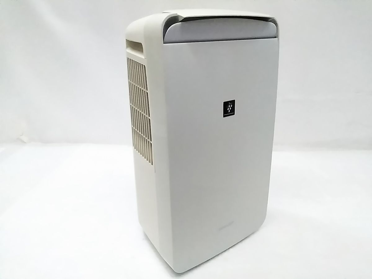 ★SHARP シャープ 冷風 衣類干燥 除濕機 プラズマクラスター コンパクトクール CM-J100-W 2020年制 0924-331G ○ @140★