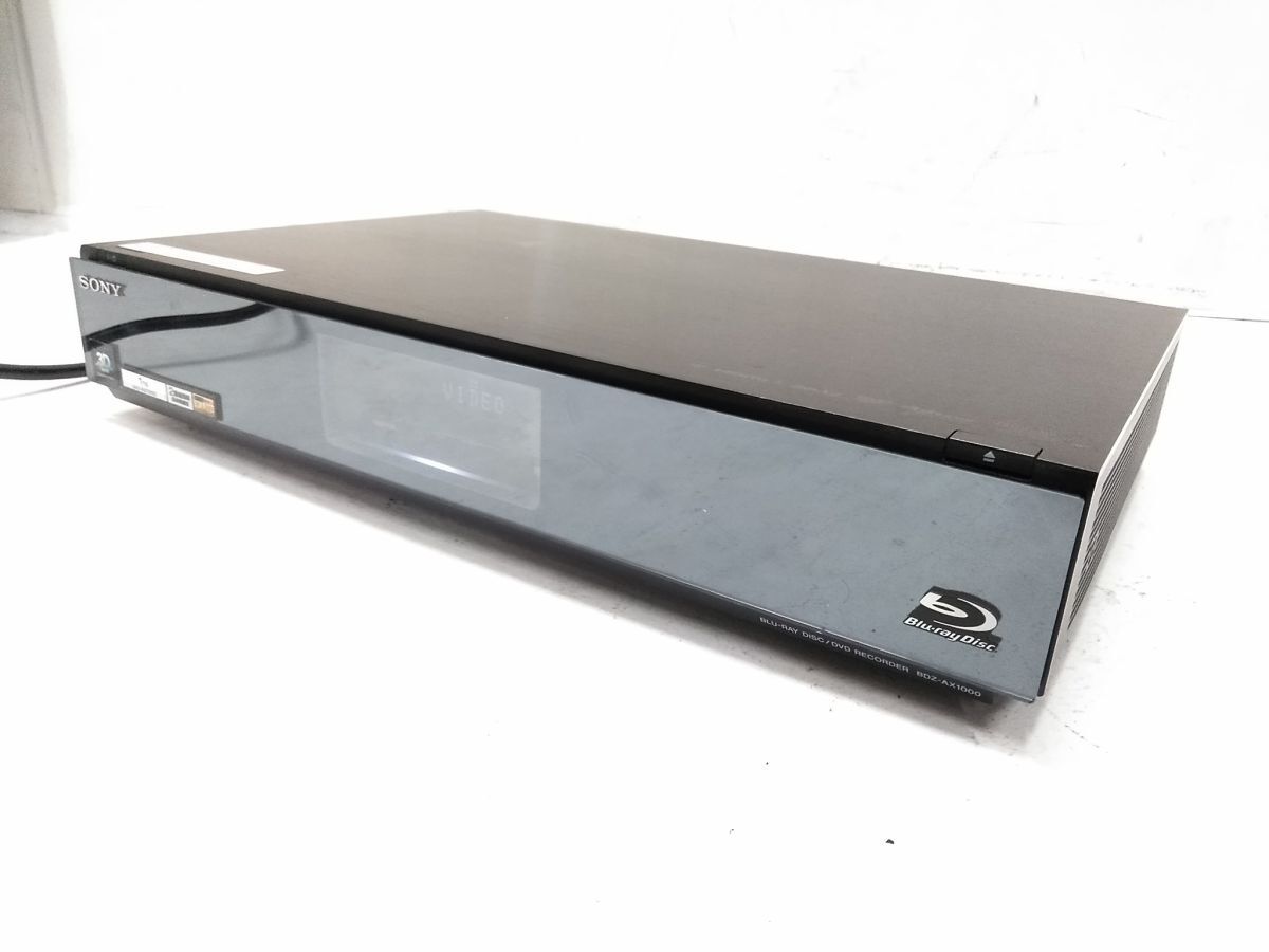 ?訳あり SONY ソニー BDZ-AX1000　HDD/BDレコーダー 1TB 2チューナー 2010年制 0926-95F @100?