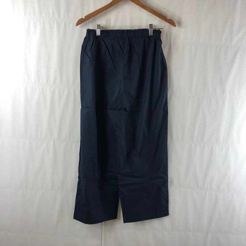 ナルエー narue セットアップ パジャマ 刺繍 フリル 綿100％ タグ付き 紺 L～LLサイズ 2025082700295_画像6