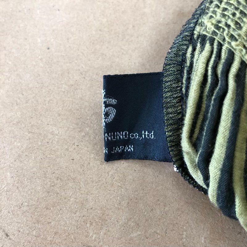 布 produced by NUNO co,ltd. スカート ロング 和柄デザイン ウエストゴム 日本製 緑 黒 2025090100049_画像4